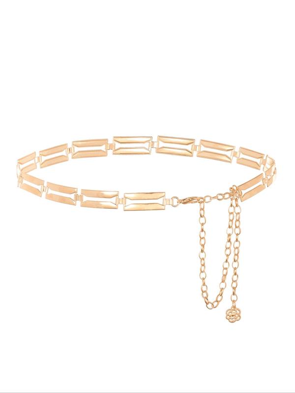 Women's Fashionable Minimalist Chain Belt, Casual Waistband for Jeans, Fashion Belt for Party, Daily Clothing Decor, Trendy All-match & Exquisite Belt for Birthday Gift 5
