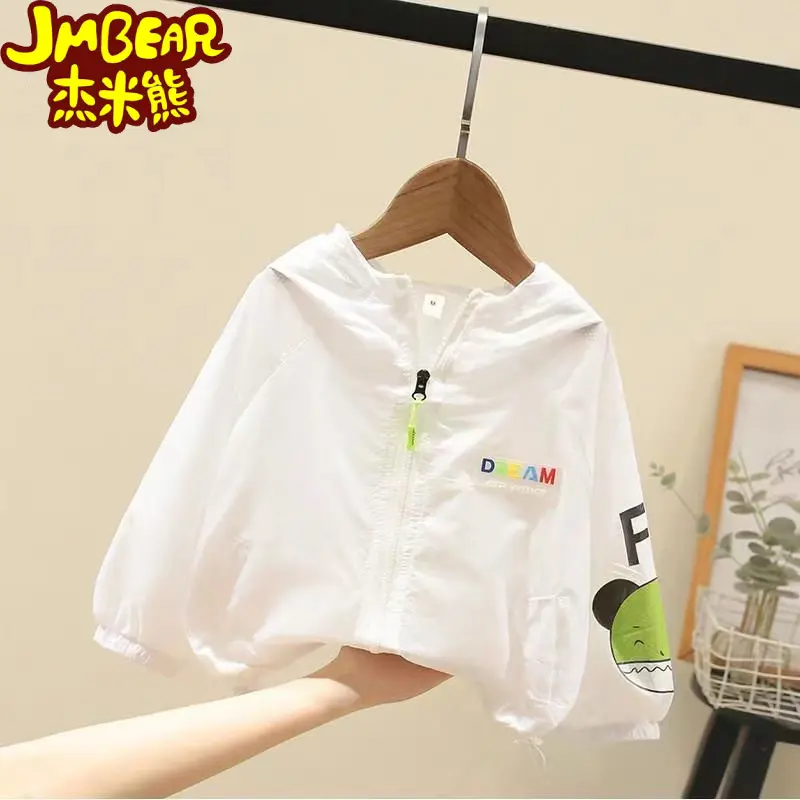 Áo Khoác Trẻ Em, Jemibear, Quần Áo Chống Nắng, Áo Điều Hòa Không Khí Nhẹ Cho Bé Trai Và Bé Gái, Áo Chống Tia Uv Cho Trẻ Em, Hàng Mới Về 2023 Fish Đồng 3