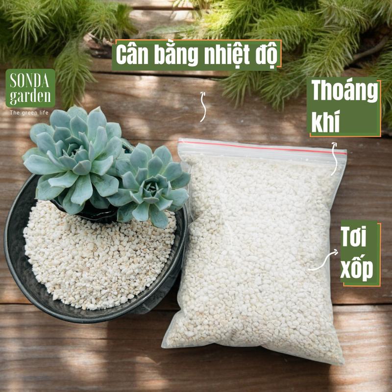 Đá perlite SONDA GARDEN (300g) siêu phẩm trộn đất trồng cho sen đá, xương rồng