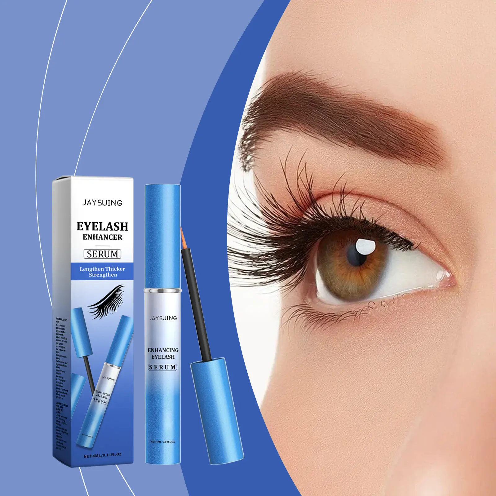 Gentle Lash Serum with Vitamins C & E | 4ml Conditioning Treatment for Stronger, Fuller Eyelashes
