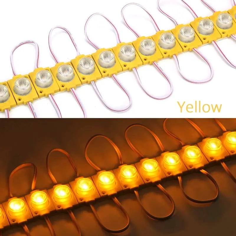 10Pcs Led Modul 1 Mata Besar Lampu Variasi Kolong Motor Mobil Bis Truk 12V / 24V Waterproof 3