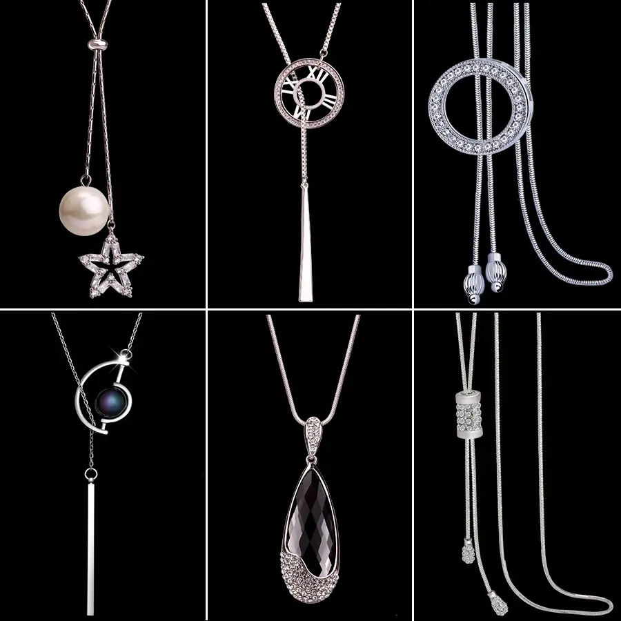 Korean Version of Fashionable Tassel Long Necklace for Women