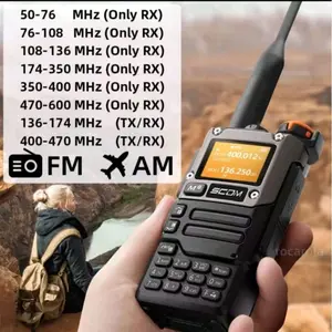 Ht SCOM FC9 PRO MULTY AIR BAND HANDY TALKIE WALKIE MODEL TERBARU BONUS  ANTENA