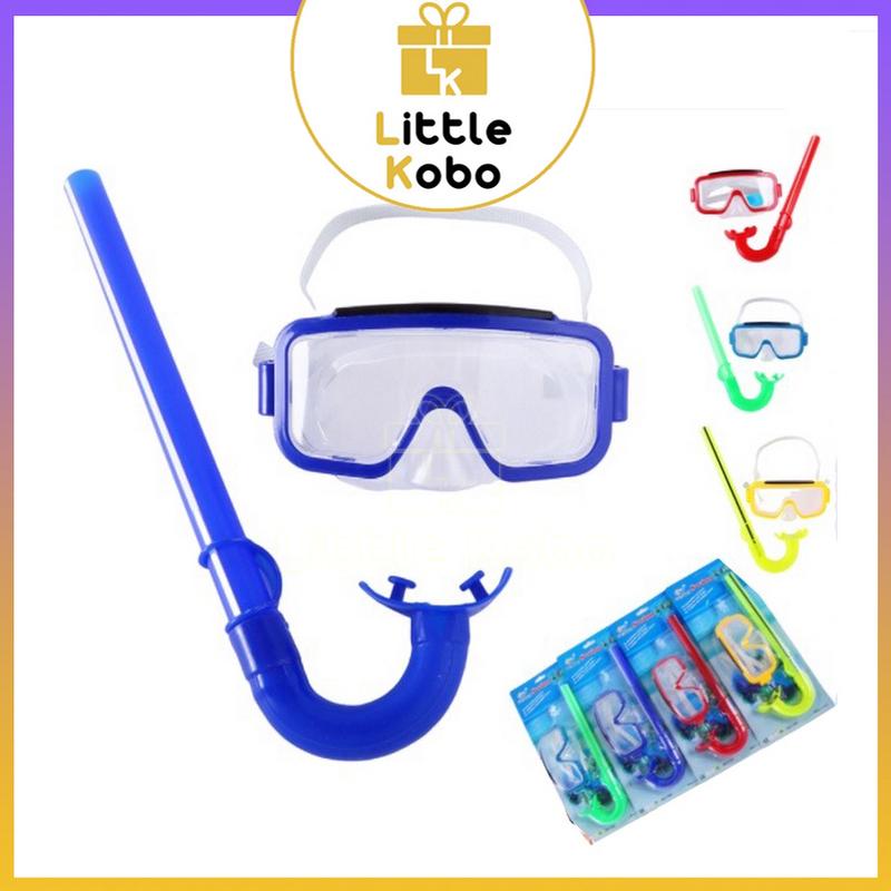 Bộ Kính Bơi Lặn Có Ống Thở Cho Trẻ Em Phụ Kiện Bơi Lội Swimming Diving Mắt Kiếng Bơi - Little Kobo