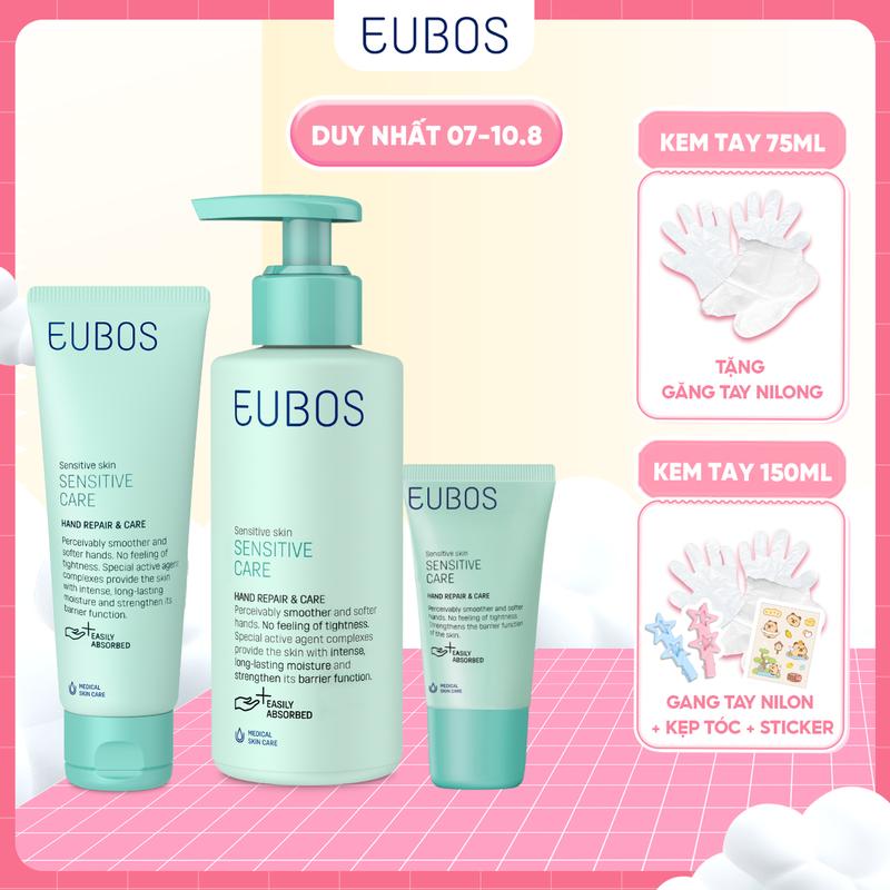 Kem Dưỡng Da Tay EUBOS Giúp Mềm Mịn, Dưỡng Ẩm Chuyên Sâu An Toàn Cho Da Nhạy Cảm