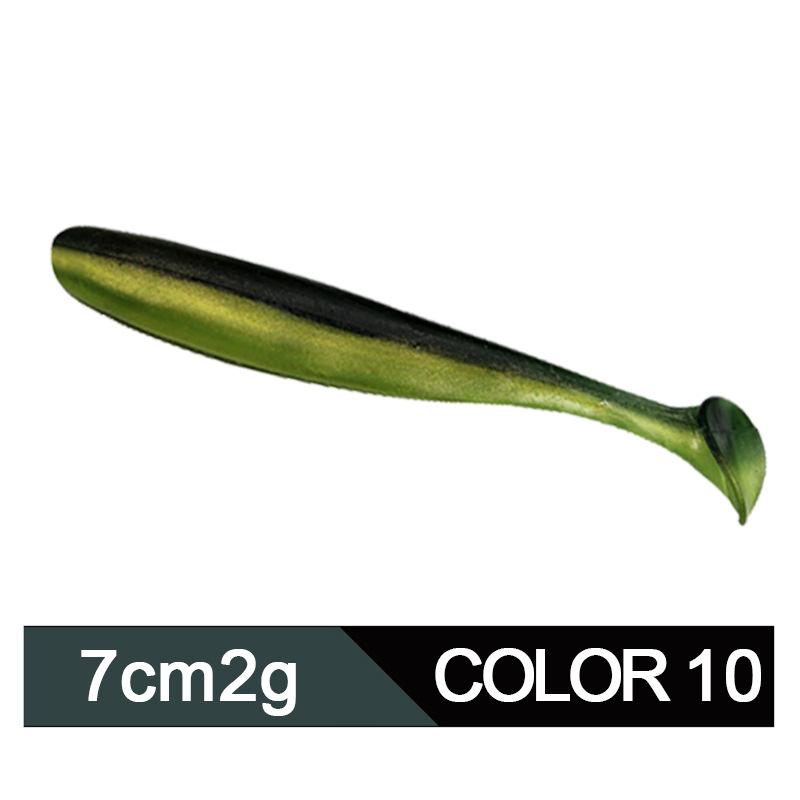 Product Introduction of Factory Soft Bait in Stock Wholesale Topmouth Culter Weever 6/7/9/12cm Lure Superbait Two-Color T Tail 15