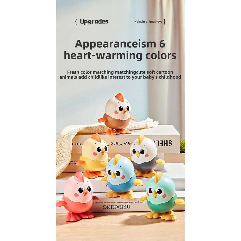 Product Introduction of Children's Cartoon Clockwork Wind-up Jumping Chick Baby Educational Toy Wind Up Kids Girls Boys Toys 19