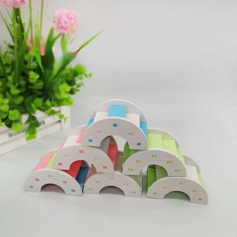 Thang Hamster, Cầu Cầu Vồng, Đồ Chơi Thú Cưng, Làm Bằng Nhựa, Đồ Chơi Treo, Thích Hợp Cho Chuồng Động Vật Nhỏ Phụ Kiện 0