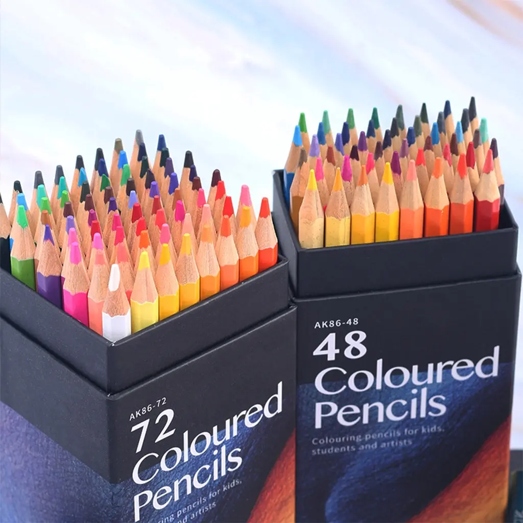 12/18/24/36/48 Colored Pencil Set Professional Drawing Writing Back To School for Artist Stationery School Supplies