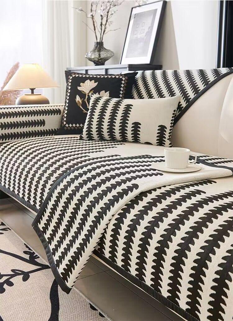 Product Introduction of 2024 New Chenille Sofa Cushion Four Seasons Simple Fashion Seat Cushion Non-slip Leather Sofa Cover Universal 1