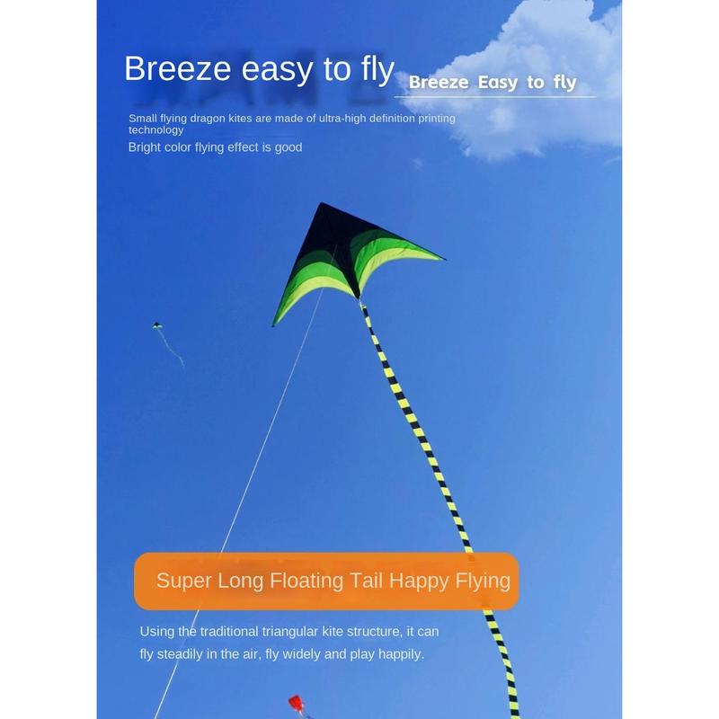 Product Introduction of New Easy Fly 1.6m Large Delta Kite with 100M Kite Line Long Tail Rainbow Kite Ripstop Children Outdoor Toys Kites Family Trips 21