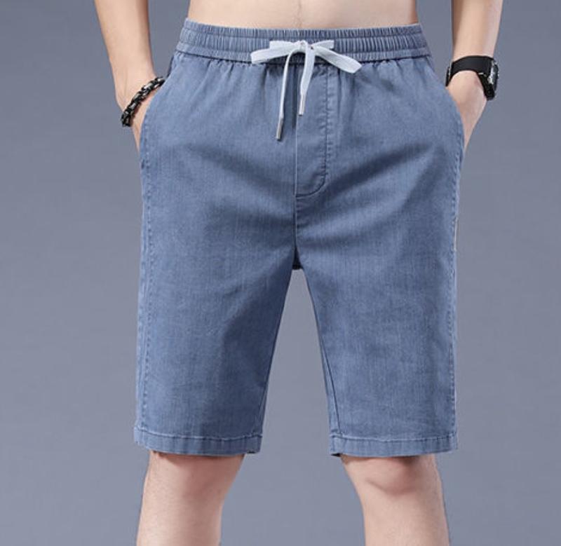 Quần đùi, quần short nam TOPMEN chất vải denim cao cấp thoải mái thoáng mát ôm dáng Menswear Jean Có Túi Đen 5