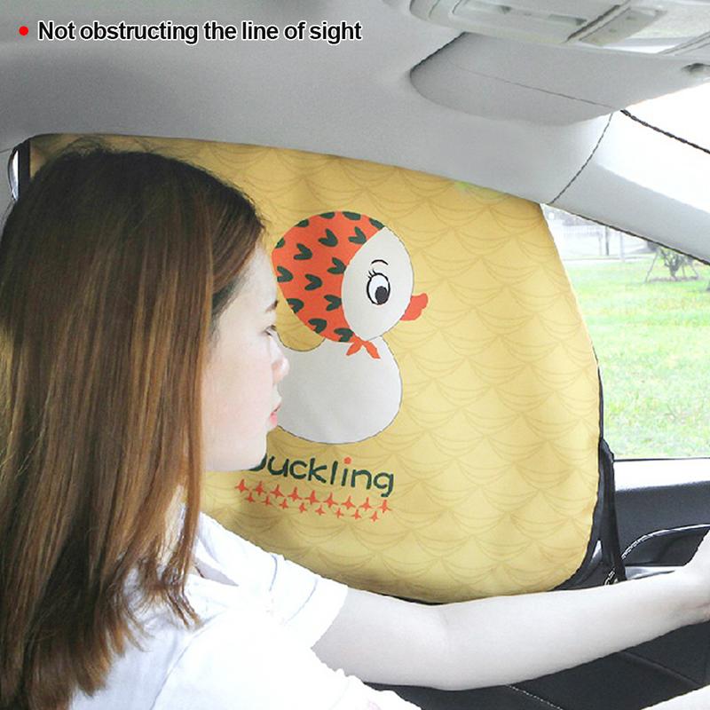 Product Introduction of Car Window Magnetic Curtain Sunshade Cover Cartoon Side Window Sunshade UV Protection For Kid Baby Children 25