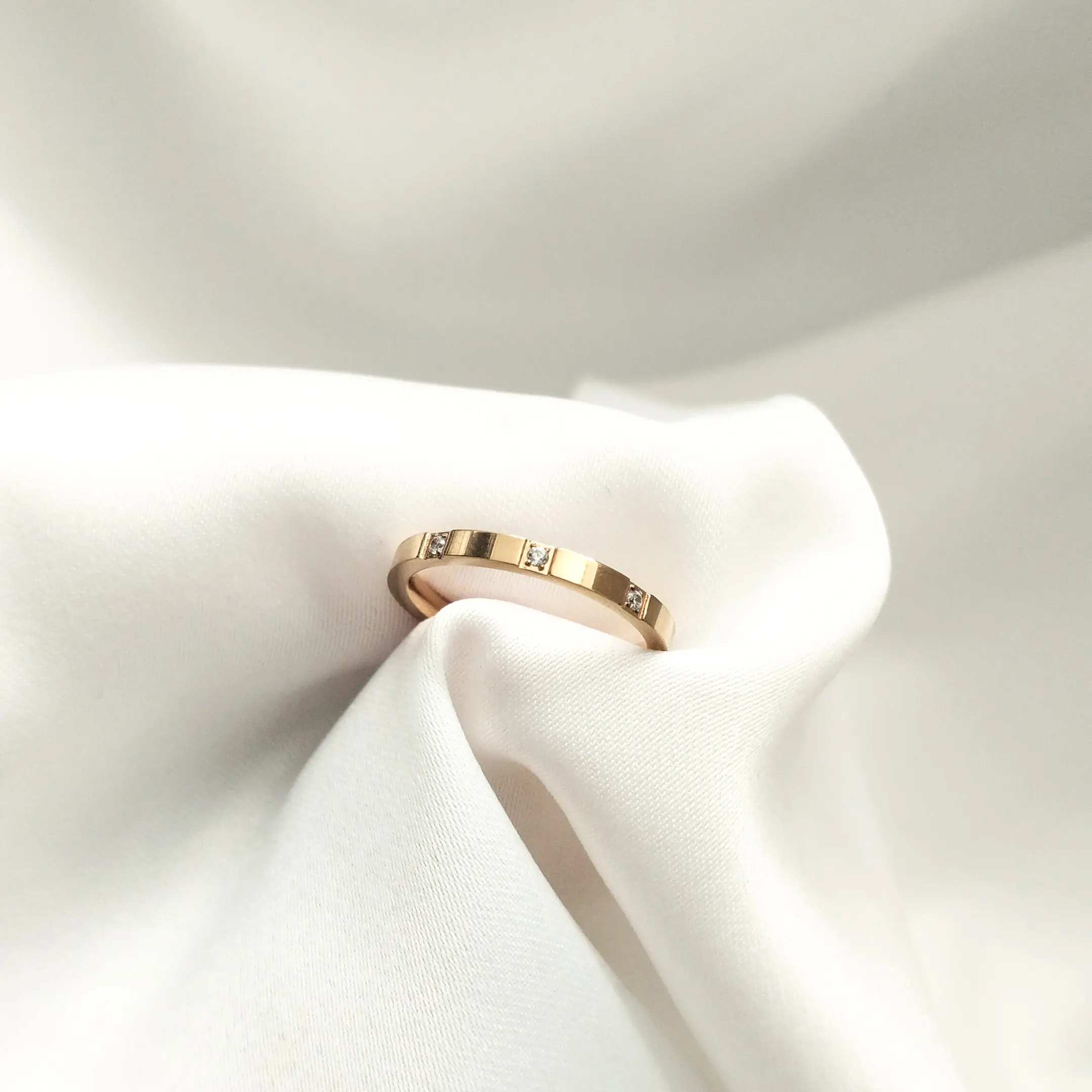 Cincin Engangement -C8- Rings Elegant Simple Rosegold Terbaru Perempuan COD