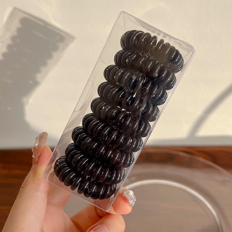 Set 6/9 Dây Buộc Tóc Đuôi Ngựa Lò Xo Nhiều Màu Sắc 7