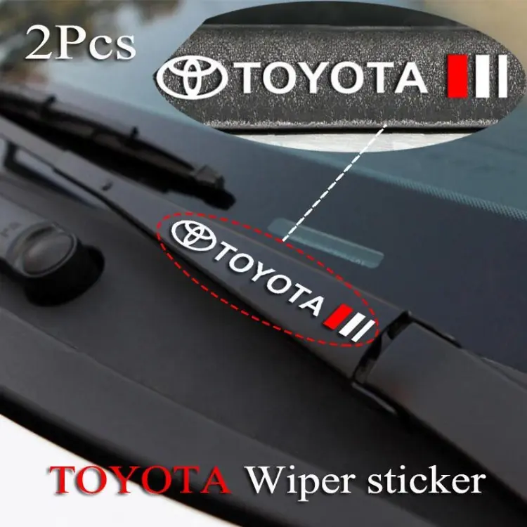 Huiyisunny  Toyota Car Window Wiper decoration modification Stickers Emblem