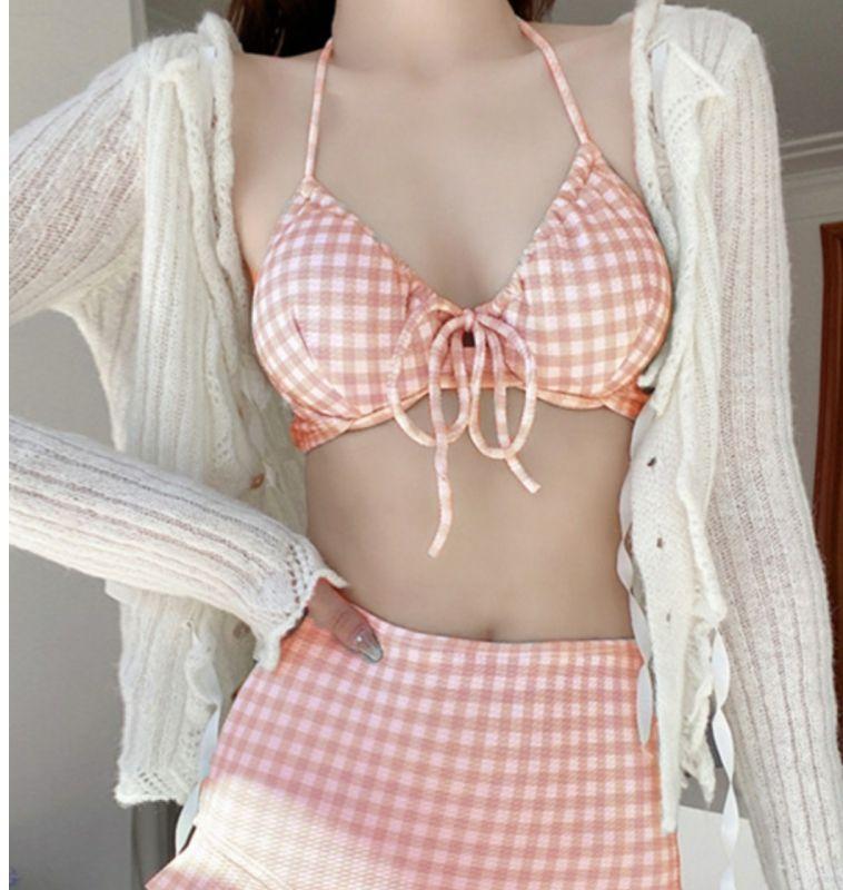 Product Introduction of Áo Tắm, Bộ Hai Mảnh, Dành Cho Bé Gái Và Phụ Nữ, Phong Cách Mùa Hè, Bikini Kẻ Sọc Ngọt Ngào Và Tự Nhiên, Bikini, Gợi Cảm, Thích Hợp Cho Mùa Xuân, Phong Cách Bồn Tắm Mùa Hè Pháp Sport 8
