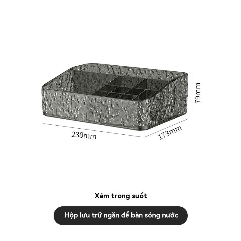 Hộp đựng mỹ phẩm cao cấp nhẹ sang trọng để bàn kiểu ngăn kéo hộp trang điểm bàn trang điểm giá đựng sản phẩm chăm sóc da 4