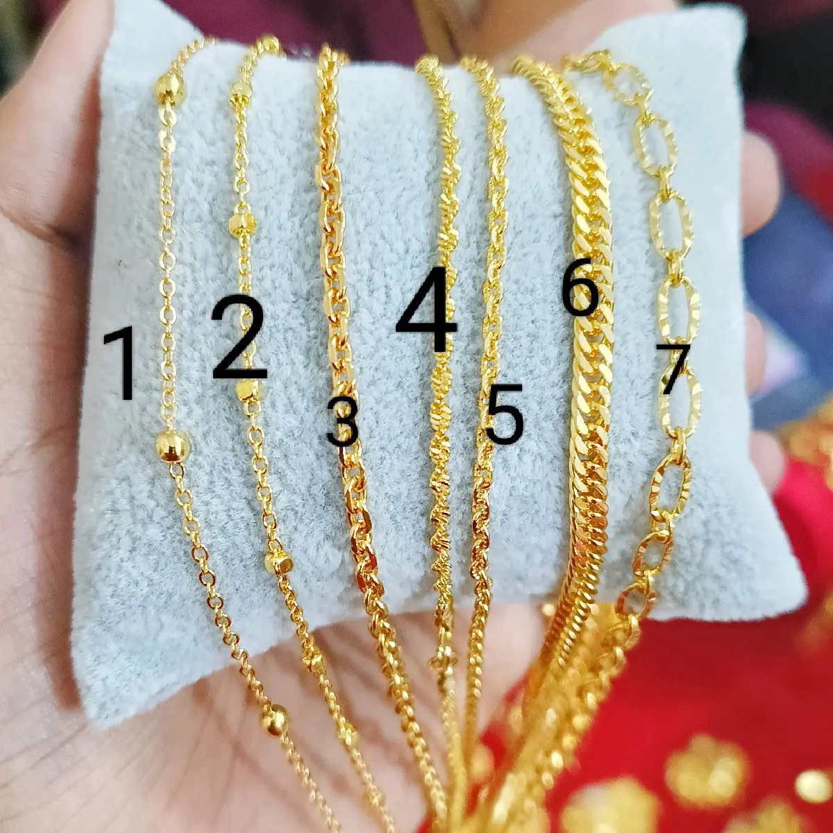 Kalung full rantai import 24k
