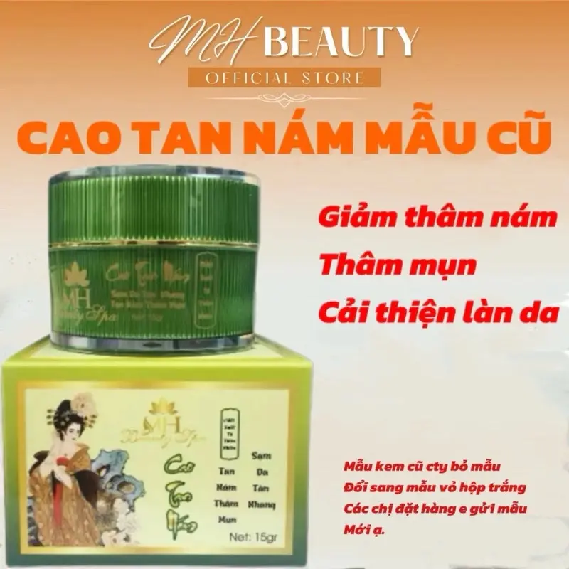 ￼Cao nám MH Beauty Spa  CHÍNH HÃNG  Kem tan nám, giảm thâm mụn, sạm da, tàn nhang, se khít lỗ chân lông 15gr m1