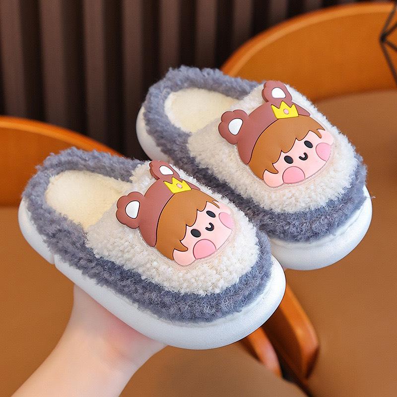 Dép Bong Cho Bé Giày Dép Đi Trong Nhà Mùa Đông Bé Trai Bé Gái Dp216 Sandal Dép Sandal