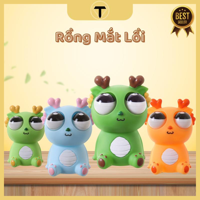 Đồ chơi Rồng lồi mắt, Rồng mắt xoay tròn, Rồng đàn hồi,  Giảm Stress ,  Toy  KN029 sticky
