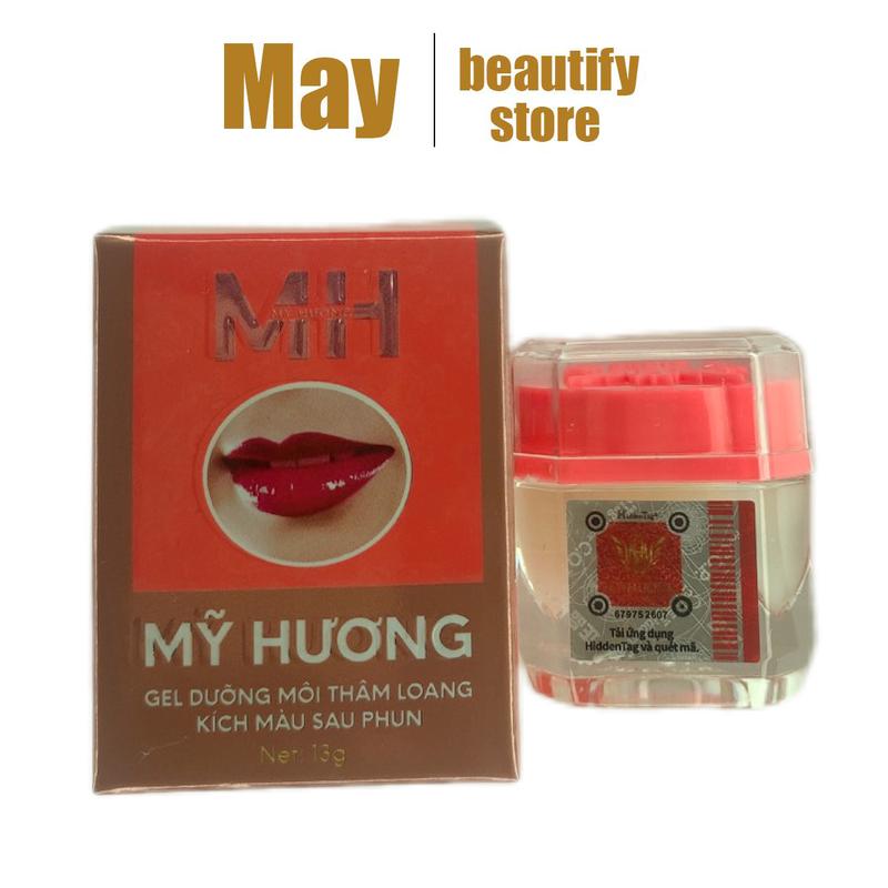 Kem dưỡng môi thâm loang Mỹ Hương loại 1, son dưỡng Dr kích màu môi sau phun xăm hũ 10g Nữ Women lips balm dưỡng _ son dưỡng môi collagen