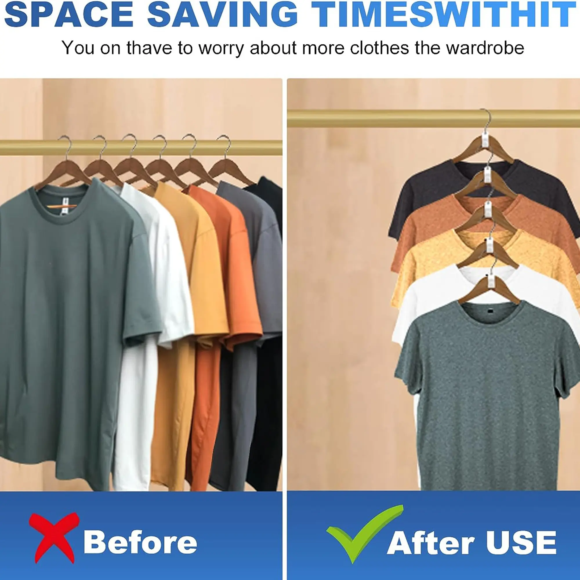 Clothes Hanger Connector Hooks Cascading Hanger Extender Clips Space Saving Organizer for Closet
