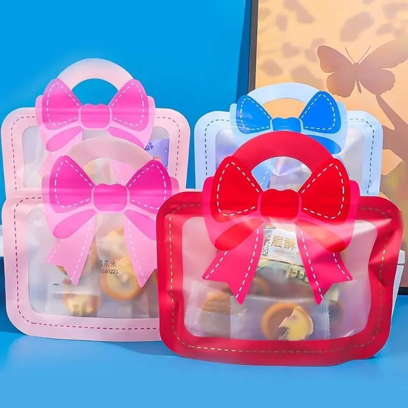 Túi zip nơ xinh đựng bánh kẹo, quà bánh mẫu mới 2024 - Thương hiệu uy tín