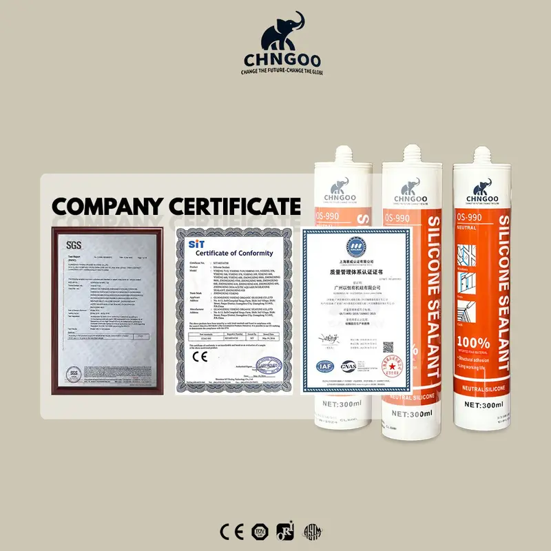 LEM SEALANT, LEM KACA, LEM TOILET, LEM PLASTIK CHNGOO Neutral OS-990 300ml 5