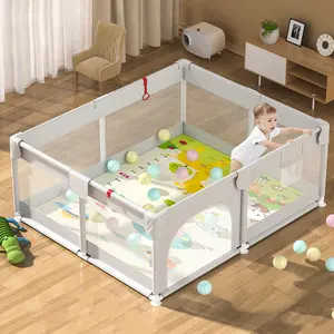GUGUBABY C08 Anak-Anak Bayi Boks Pagar Kolam Renang Taman Bermain Bermain Bola Bayi Mandi Pagar Pengaman Anak Playpen Playmat Playpen Boks