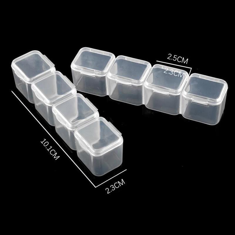 28 Grids Diamond Arts Colorful Painting Tool Storage Box, Diamond Art Crafts Bead Storage Case, DIY Rhinestones Storage Storage (1 Count) 3