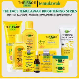 The Face Temulawak ORI BPOM Brightening Series - Day Night Cream, Toner, Serum, Facial Foam, Mencerahkan Wajah, Mengurangi Kotoran, Hydrating, Vitamin B3, Niacinamide, Glutathione