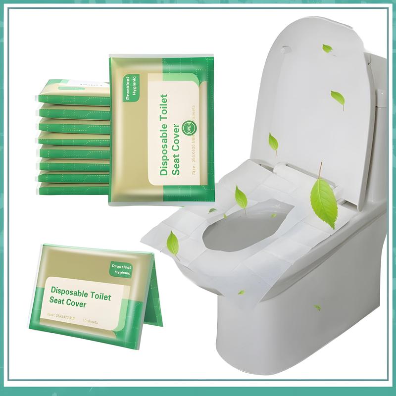 LIVE 10pcs/sheets flushable Travel Disposable Toilet Seat Covers ...