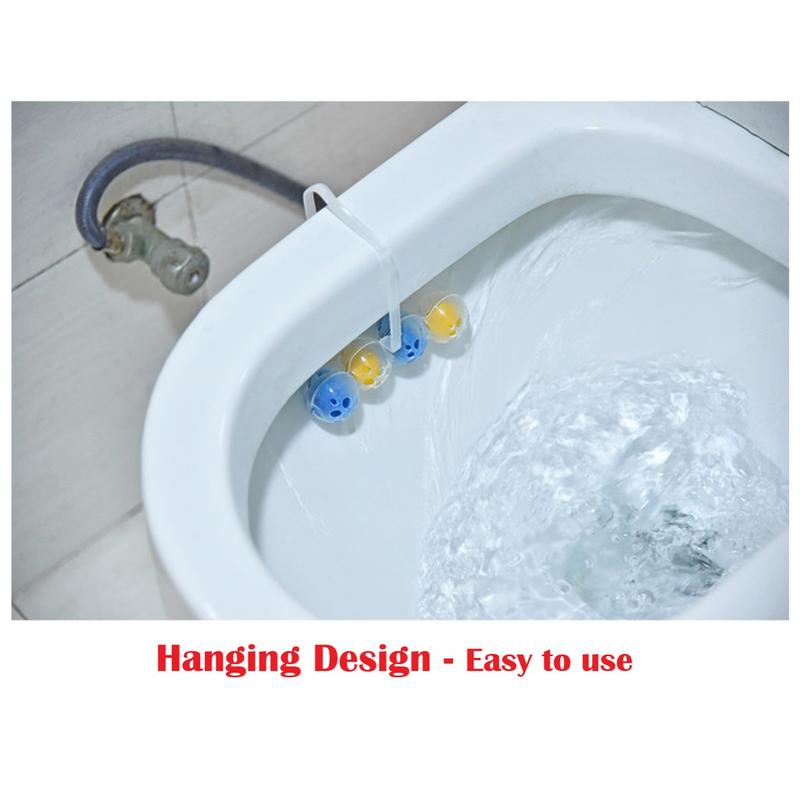 Product Introduction of Hanging Toilet Cleaning Ball Automatic Toilet Cleaner 4 in 1 Bowl Toilet Sterilizer Remove Odor Air Freshener Toilet Aromatherapy Fragrance Deodorization Toilet Cleaning Bead toiletgel 39