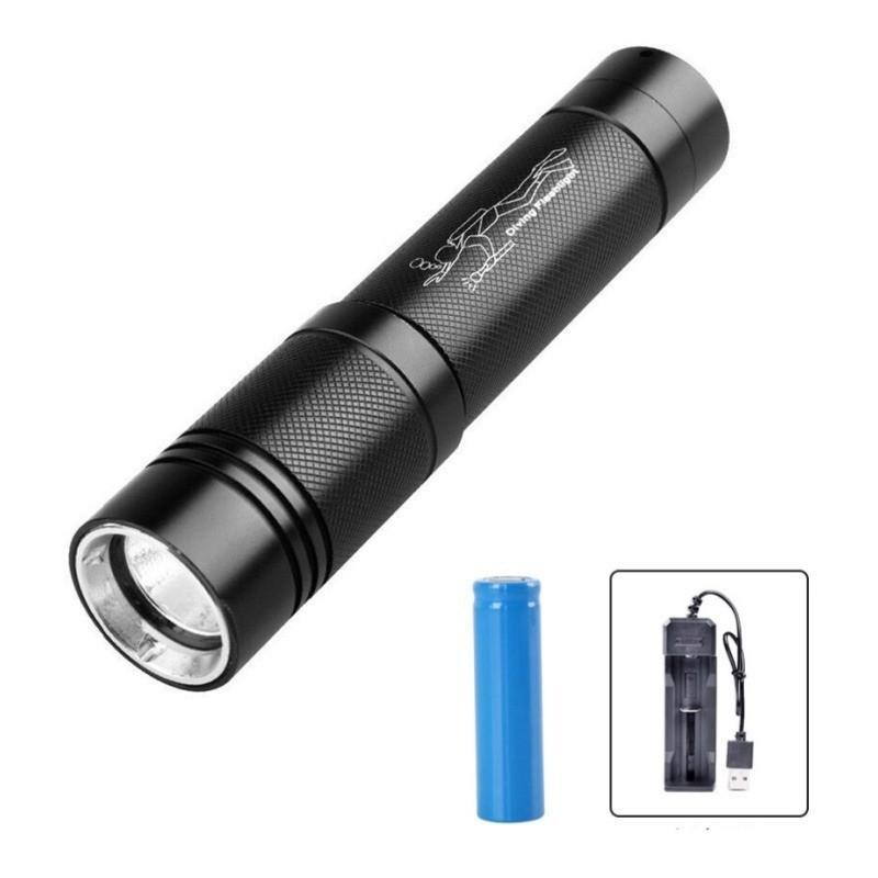 Đèn LED chuyên nghiệp Đèn pin lặn hợp kim nhôm Đèn pin chống thấm nước sâu có thể sạc lại Đèn lặn ngoài trời 7