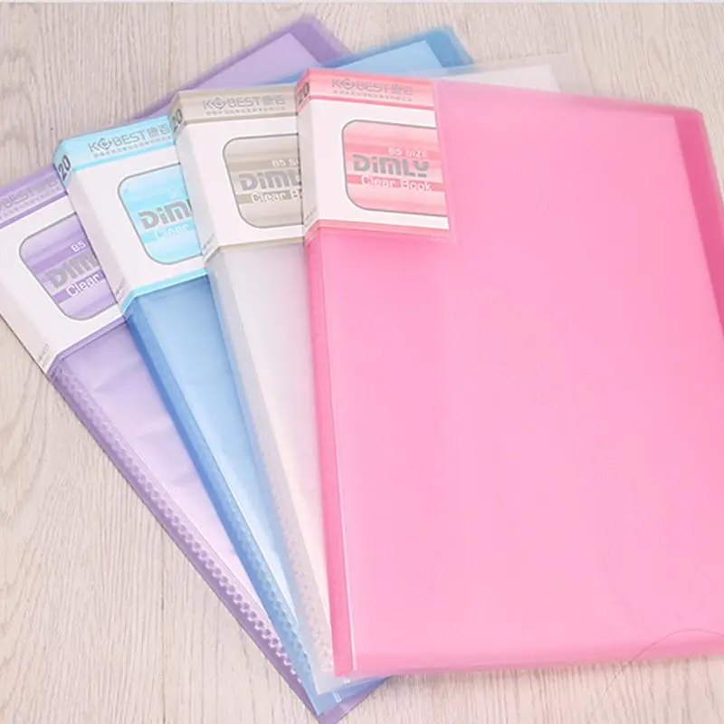 A5 File Folder, 1 Count Transparent File Folder, File Storage Folder, Office Stationery & Supplies for Home School Office 6