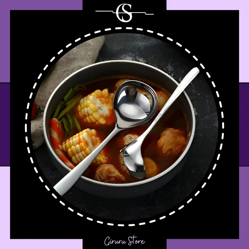 Sendok Sup Sayur / Centong Kuah / Soup Spoon Long / Centong Sayur Stainless 3
