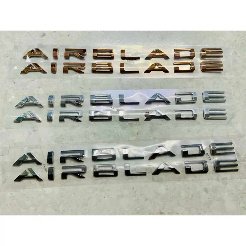 Bộ Tem dán xe chữ nổi ốp sườn xi cứng xe Honda  AB Air Blade đời 2020 - 2023 hàng loại Đẹp ( Gía cặp ) Nhãn Dán