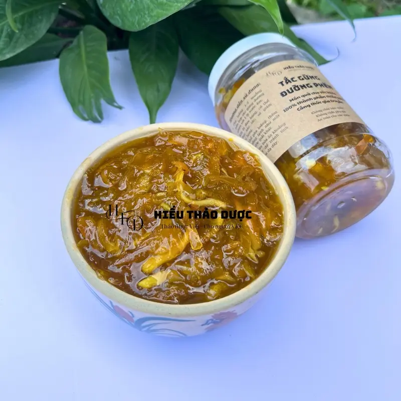 Tắc gừng đường phèn rim cô đặc - hỗ trợ giảm ho, đau họng, tiêu đờm - Hiếu thảo dược 83 3
