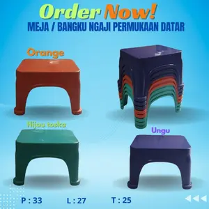 MEJA NGAJI PLASTIK DATAR KUAT SATUAN