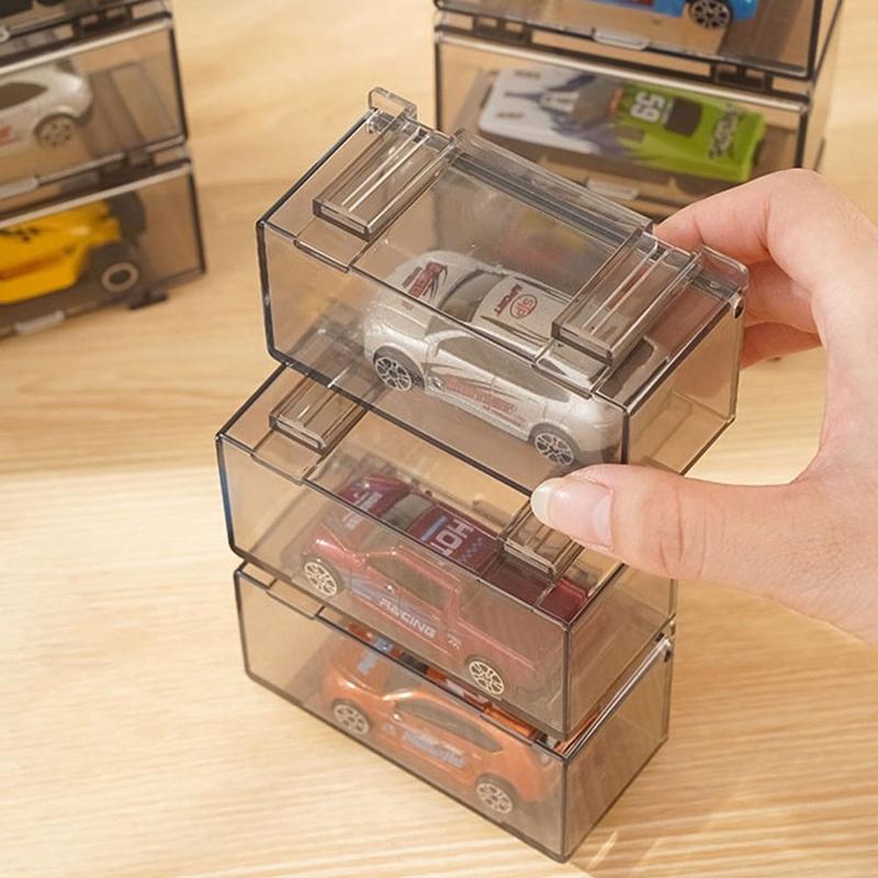 Product Introduction of Practical Plastic Model Car Box 1:64 Diecast Transparent Car Display Box Waterproof Dustproof Cars Toy Organizer Boys Gift 11