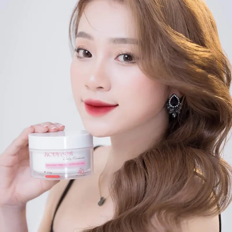Kem Body Sữa Út Nhị Không Bết Dính, Không Lộ Vân Kem Dưỡng Da Body 7