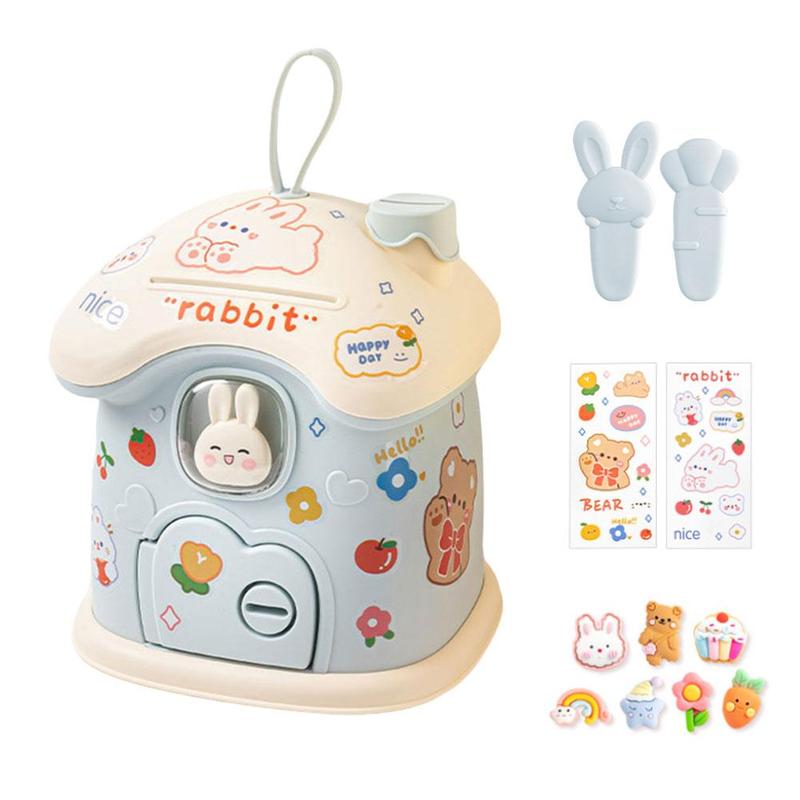 Product Introduction of Cute Cartoon Small House Money Bank Children's Gift Jar Savings B2D1 27