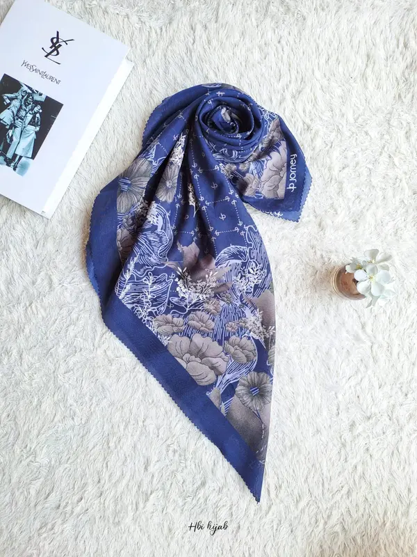 ( 100RB 4 PCS ) PAKET HEMAT HIJAB SEGIEMPAT VOAL MOTIF STANDAR 5