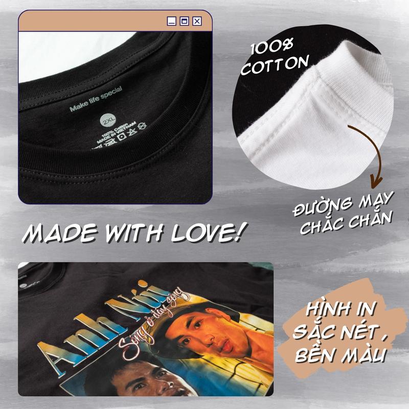 Product Introduction of Áo thun unisex local brand Vịt kute oách xà lách | Áo Vớ Vẩn | Cotton 250gsm 100% | Vịt 01 45