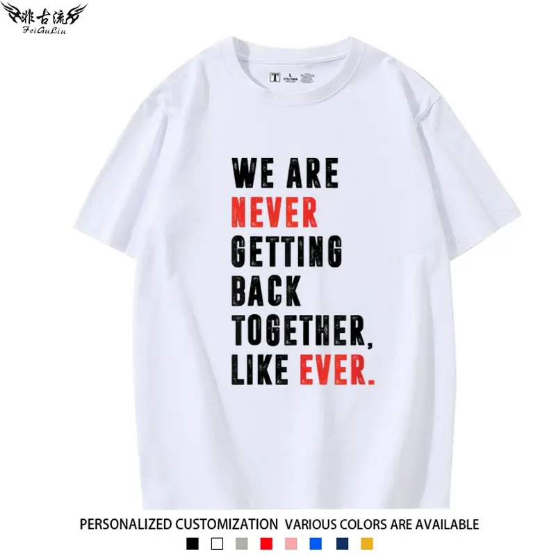 Taylor Swift and Swift's same T-shirt TheErasTour concert tour short-sleeved fan support clothes White