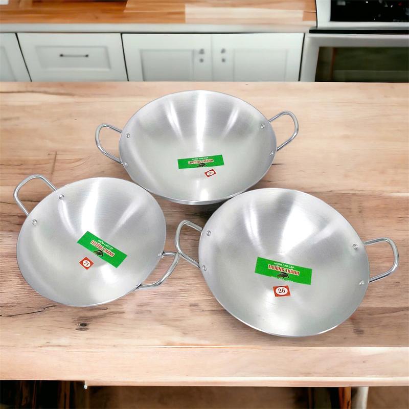 Product Introduction of Combo 3 chảo nhôm (24cm, 26cm, 30cm) cao cấp dày lòng sâu đổ bánh xèo, xào chính hãng giá rẻ - Phương Trang 18