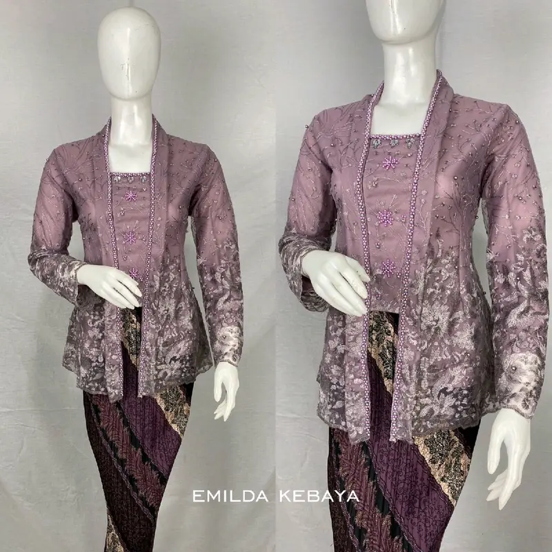 Kebaya KutuBaru / KutuBaru Tille / Kebaya Modern / Kebaya Remaja / Kebaya Tradisional / Kebaya Kutu Baru Pendek Tille Payet Modern 7