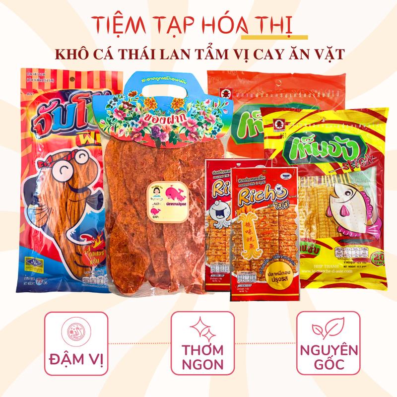 Khô Cá Thái Lan Tẩm Vị Cay Ngọt - Ăn Vặt Tuổi Thơ Food Snack